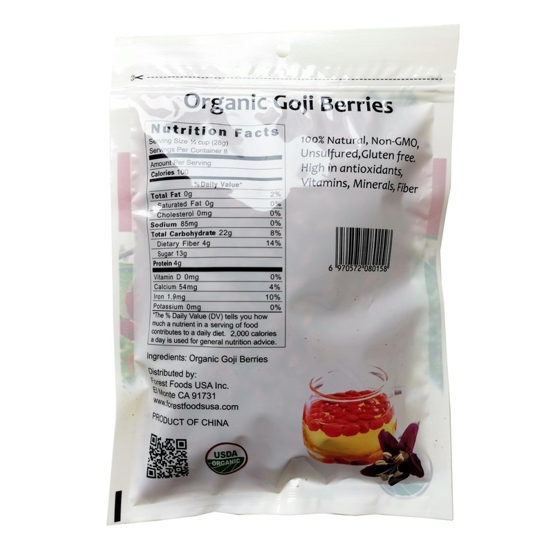 Organic Dried Goji Berries 8oz