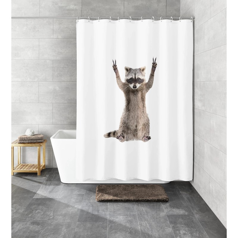 Kleine Wolke George Shower Curtain 180 x 200 cm Taupe