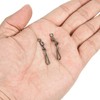 PATIKIL 20pcs 31lb Stainless Steel Fishing Rolling Swivel with Hanging