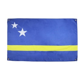 AZ FLAG Curacao Flag 150 x 90 cm with 4 Eyelets Dutch Gazebo for Balcony or Wall