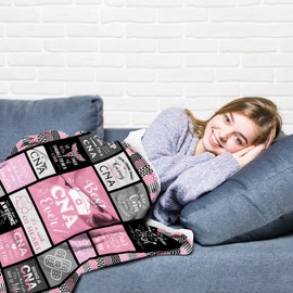 YSBLGWE CNA Gifts for CNA Week, CNA Gifts, CNA Gifts for Women Blanket 60" x 50", CNA Week Gifts, CNA Appreciation Gifts, Gifts for CNA Week, CNA Gifts Ideas, Certified Nursing Assistant Gifts