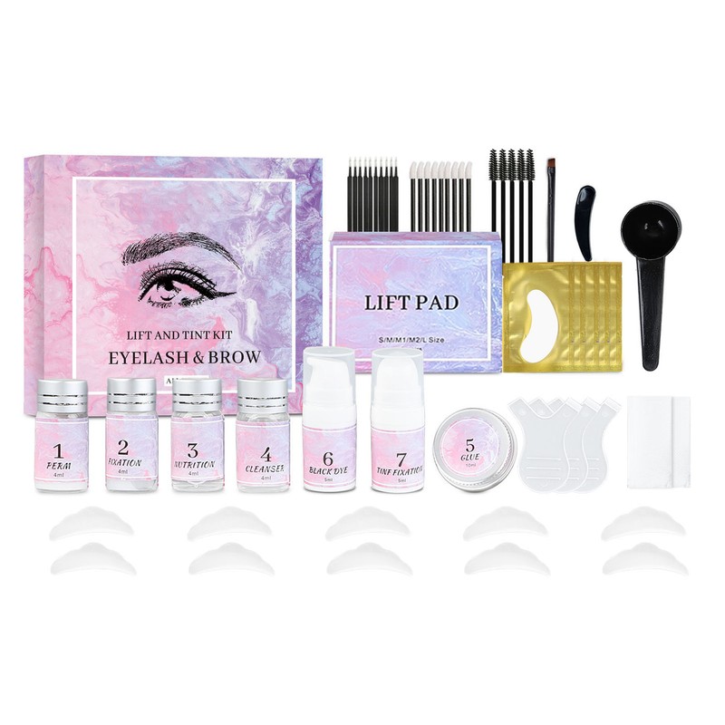 Eyelash Eyebrow Lamination Kit Professional Fast Styling 16ml Liquid 20ml