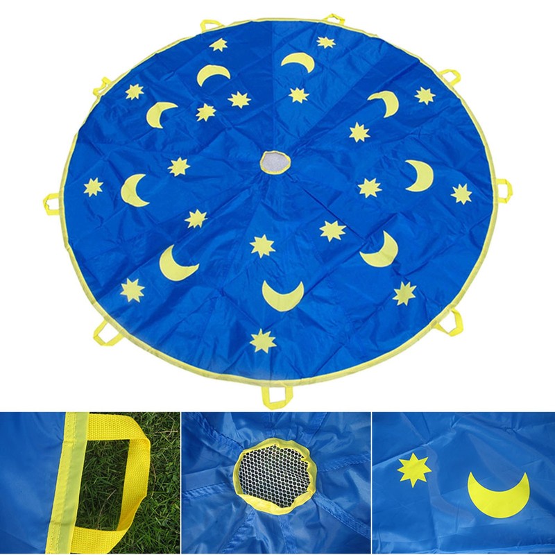 1.8M Outdoor Children Sports Rainbow Umbrella Kids Jump Sack Play