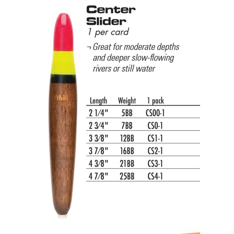 Thill Center Slider Float - Red/Yellow/Black - 2 1/4 in