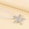 YUEXNKO Boho Starfish Necklace, Charm Necklace for Women, Shell Necklace,