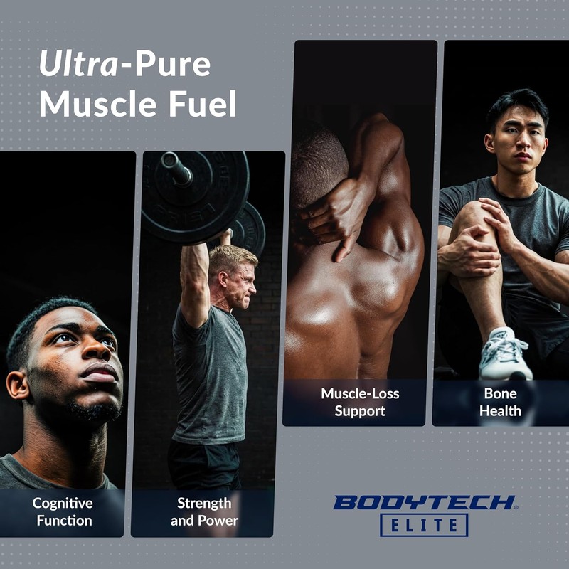 BodyTech Elite German Creatine with Creapure, Unflavored, 60 Servings