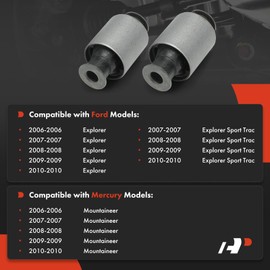 A-Premium 2 x Front Forward Lower Control Arm Bushing Kit, Compatible with Ford Explorer 2006-2010, Explorer Sport Trac 2007-2010 & Mercury Mountaineer 2006-2010