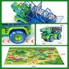 BLmukce Dinosaur Toys for Kids 3-5,Dinosaur Truck with 8 Dinosaur