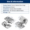 Adjustable Concealed Pie Cut Corner Hinge for Cabinet Door, Replacement