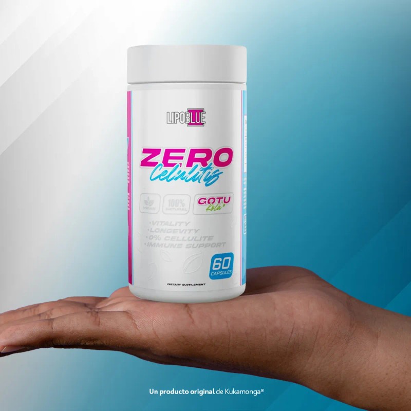Suplemento Lipo Blue Zero Celulitis Cápsulas Gotu Kola 950mg