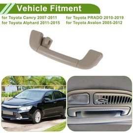 HEROFFIX Rear Right Side Roof Pull Handle for Toyota Camry 2007-2011 Interior Trim Handle A Pillar Grab Handle No.7461030240 Beige 1 Pc