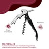 Vituzzi Sacacorchos para Vino de Acero Inoxidable con Corta Cápsulas.