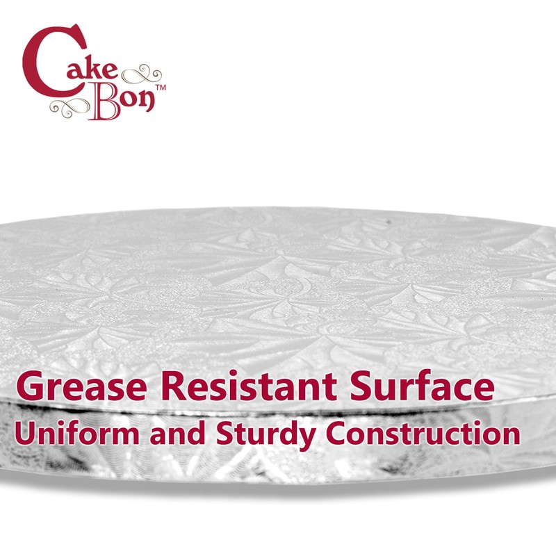 Cakebon Cake Boards Square - Sturdy 1/2 Inch Thick Drums