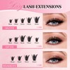 Sixstarhair Individual Lashes 80D DIY Eyelash Extensions Volume Cluster Lashes