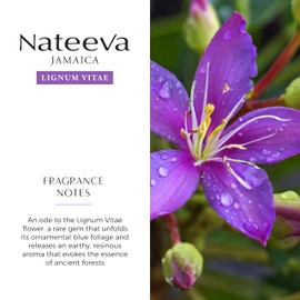 Nateeva Jamaica Lignum Vitae Flower EDP Perfume Spray - 100 ml (3.4 oz)