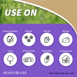 Bonide Bonide Insecticidal Soap, 32 oz Ready-to-Use Spray Multi-Purpose Insect Control for Organic Gardening Indoor and Outdoor