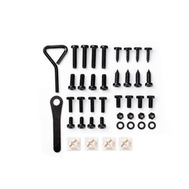 Rightcar Solutions Premium License Plate Screw Kit | Anti-Theft License Plate Fasteners | Rattle-Proof, Rust-Proof Stainless Steel Screws (Black Kit)