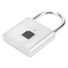 Smart Fingerprint Padlock USB Rechargeable Security LED Lock for Backpack