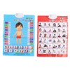 2pcs Chinese English Phonics Posters Multipurpose Fun Early Education Self