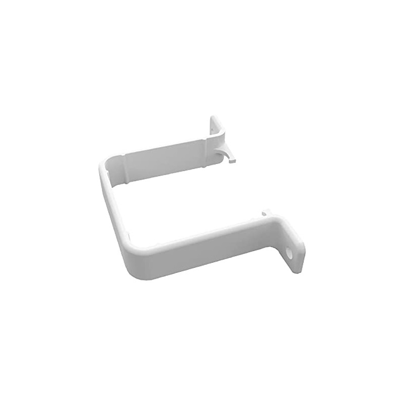 5 x White Square 65mm Flush Downpipe Brackets, Freeflow Low