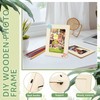 10Pcs Wooden Picture Frames,Stable Wooden Photo Holder,Easy to Use,for Craft,