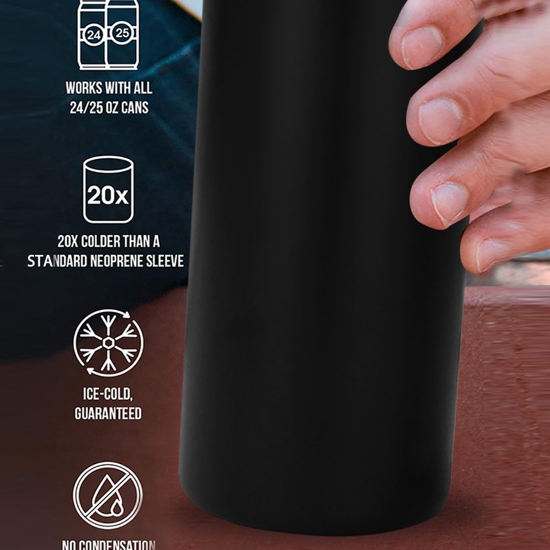 4 in 1 Insulated Can Cooler Double Walled Stainless Steel
