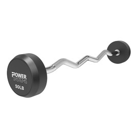 Power Systems ProStyle Fixed Barbell with EZ Curl Handle (50)