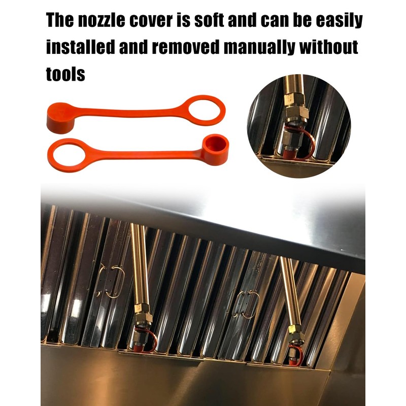 Rubber Blow Off Caps Fit for R102 Piranha Fire Suppression