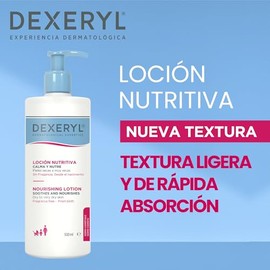 Dexeryl Loción Nutritiva Piel Seca Muy Nutre Por Horas Textura Ligera Rápida Absorción Rostro Cuerpo 500