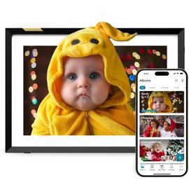 Nixplay Nixplay Digital Picture Frame [AI-Enhanced] Stunning HD Touch Screen Display | Perfect Digital Picture Frame for Gifting | Auto-Rotation Feature, Securely Share Photos/Videos via Email or App | 10.1"