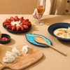 Sanbege 2 Pack Leaf Spoon Rest, Ceramic Ladle Holder, Modern