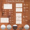 Zernblend 35 Pieces Small Numbers and Alphabet Stencils from Plastic