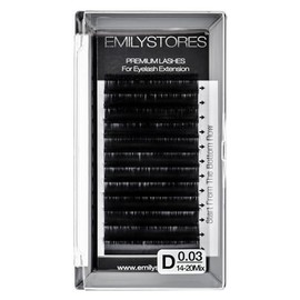 Extensin de pestaas de 0,03 mm de grosor, longitud de rizo D, fina, suave, ligera, con volumen, pestaas individuales para extensiones de pestaas en...
