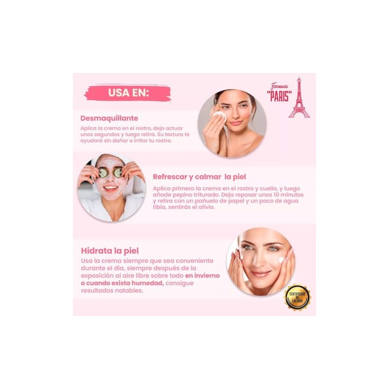 Farmacias Paris Cold Cream Neutro Aceite Almendras Humectante Colágeno Marino