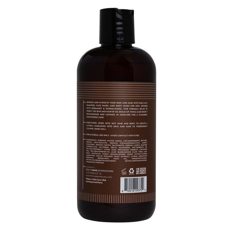 PA Moisturizing 3in1 Wash Beramot Sandalwood 473 ml