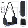 Sanyetral Foot Hammock Portable Adjustable,Foot Rest Folding Hanging for Office,Home,Airplane