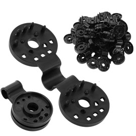 Sunshade Net Clips 30 Pack Durable Lock Grip Fixing Shade Hardware Lightweight Windproof Awning Clamp Round Plastic Clip Easy Installation Reusable Anti Bird Net Lock Grip for Sun Shade Net Bird Net