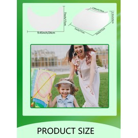 26 Pack White Sun Foam Visors DIY Summer Blank Foam Visors String Adjustable Sun Visor Hat for Adult Kids Summer Gifts Outdoor Supplies, White, One Size