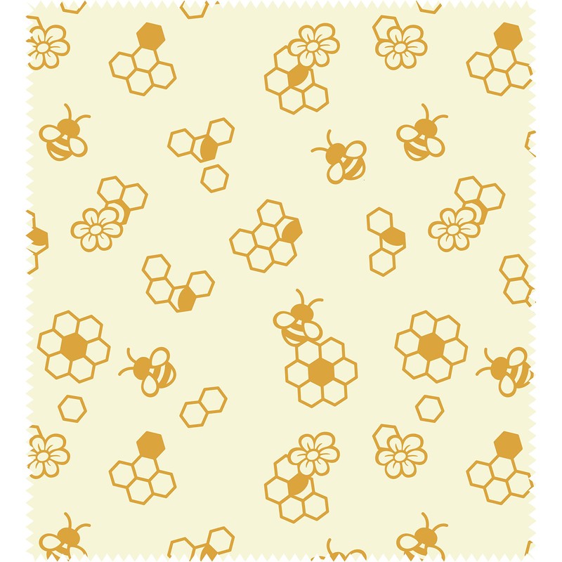 Tala Reusable Beeswax Food Wraps, Honeycomb Patterned Design, Measuring 25