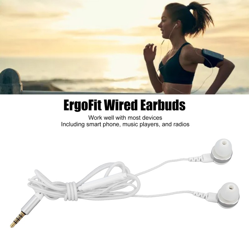 Wired Earphones Comfortable Fit Headphones Ergonomic Earphone Noise Isolating Wired