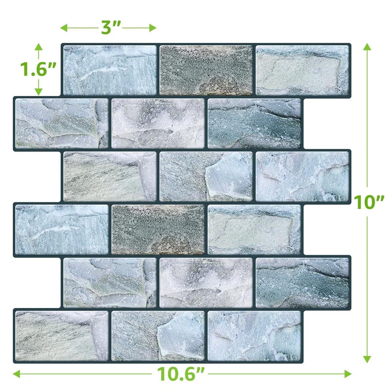 VANCORE Peel and Stick Backsplash for Kitchen: Self Adhesive Wall