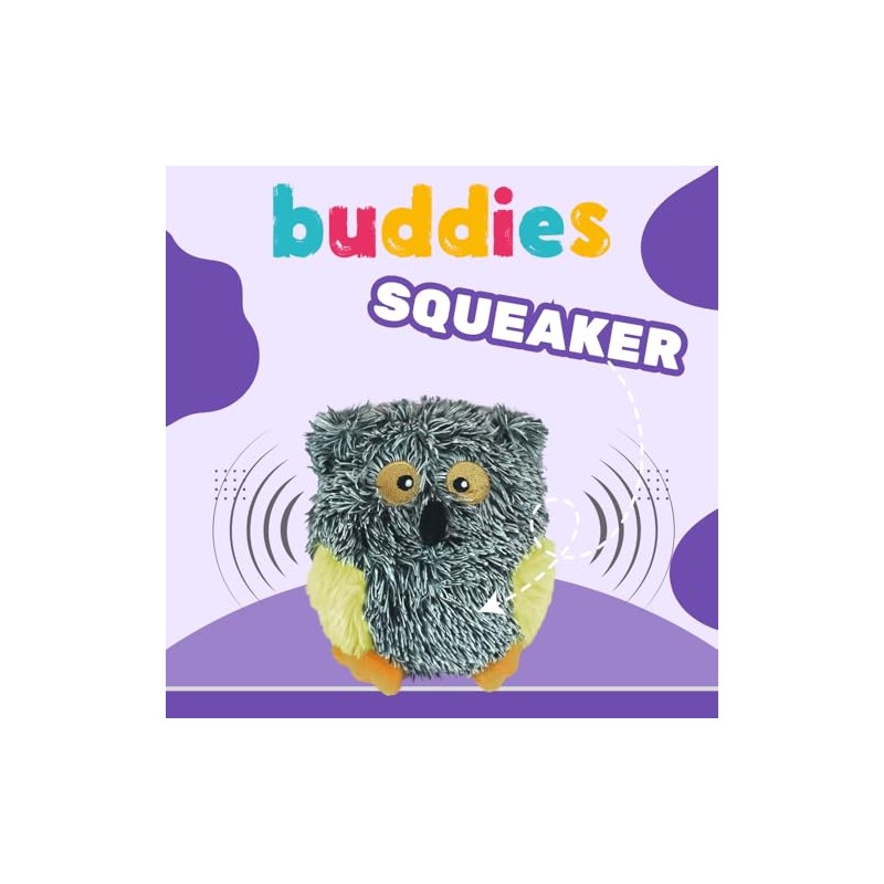Fancy Pets Juguete para Perros de Peluche Buho Barrigón Buddies