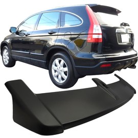 Roof Top Spoiler Compatible with 2007-2011 Honda CR-V CRV, Factory Style ABS Unpainted Black Hatchback Boot Deck Lip Wing Available by IKON MOTORSPORTS, 2008 2009 2010