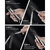 Dispatch Stainless Steel Practice Butterfly Comb Trainer Knife, Balisong Comb