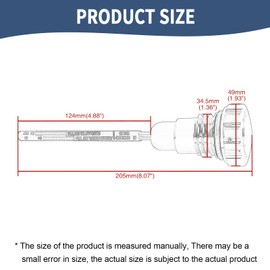 Oil Dipstick Motorcycle Oil Tank Dipstick Fit for Harley 2007-2016 Touring Electra Glide Road Glide Road King Street Glide (Chrome)