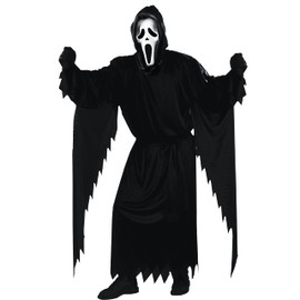 Fun World mens Adult Scream Ghost Face Costume, Black, One Size US