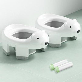 BUNWAG Potty Training Toilet Seat, Toddler Toilet for Boys Girls (2-IN-1 Potty Seats - 2PCS)