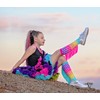 MADMIA Mermaid Socks, Dazzling Knee-High Socks with Blue & Pink