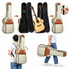 Padded Acoustic Guitar Gig Bag, Water-Resistant Oxford Carry Case with