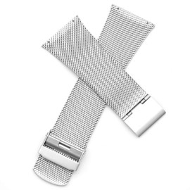 Replacement Watch Band for Skagen Mens Watches 30mm with Screws (silver)